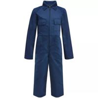 vidaXL Kinderoverall met mouwen maat 134/140 blauw