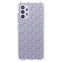 Samsung Galaxy A32 4G | A32 5G Enterprise Editie Doorzichtige Silicone Hoesje Stripes Dots