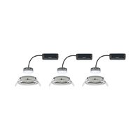 Paulmann 93878 Coin Slim LED-inbouwlamp Set van 3 stuks LED LED vast ingebouwd 18 W IJzer (geborsteld) - thumbnail