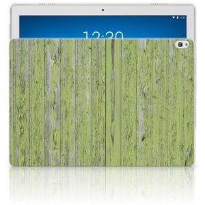 Lenovo Tab P10 Silicone Tablet Hoes Green Wood