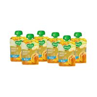 Olvarit baby pouches fruit - peer, banaan &amp;amp; abrikoos - vanaf  8 ma