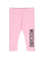 Moschino Kids pantalon à logo imprimé - Rose - thumbnail