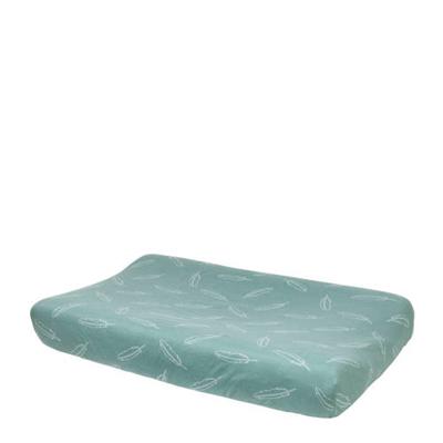 Meyco Feathers aankleedkussenhoes 45x70 cm stone green Meyco Feathers aankleedkussenhoes 45x70 cm stone green