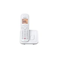 Panasonic KX-TGC250SPW Digitale draadloze telefoon, basiseenheid en 1 hoofdtelefoon, beller-identificatie en blokkering, luidspreker, eco-modus, wekker, LCD-display, wit