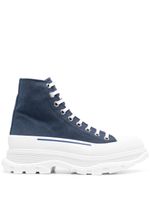 Alexander McQueen baskets montantes Tread Slick - Bleu - thumbnail