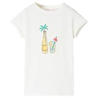 Kindershirt 140 ecru, kinderkleding, meisjeskleding, leuke kinderkleding, jongenskleding, hippe kinderkleding, stoere kinderkleding