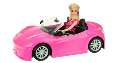 Toi-Toys Lauren Tienerpop In Roze Auto - 32 x 28 x 20 cm