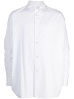 Fumito Ganryu chemise en coton à manches longues - Blanc