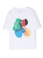 Stella McCartney Kids graphic-print cotton T-shirt - Blanc