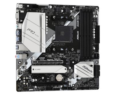 ASRock B550M Pro4 Moederbord Socket AMD AM4 Vormfactor Micro-ATX Moederbord chipset AMD® B550