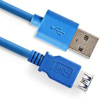 DELOCK kabel USB 3.0 uitbreiding A/A 5m St/Blauw