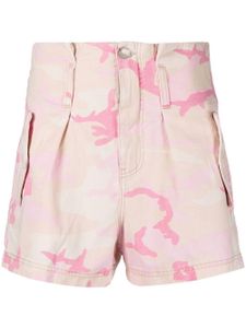 PINKO short en jean à taille haute - Rose