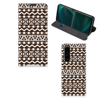 Sony Xperia 5 III Hoesje met Magneet Aztec Brown - thumbnail