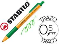 STABILO pointball 0,5 mm groen pak van 10