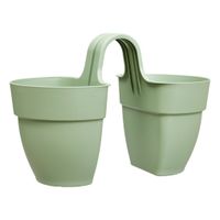 Elho vibia campana flower twin 21 pistachegroen