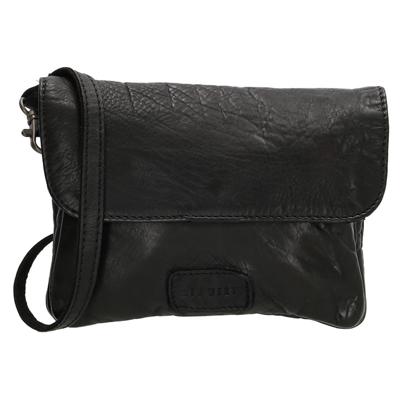 Old West Schoudertasje met Overslag Round Rock Zwart