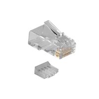 ACT TD1118 RJ45 CAT5E Modulaire Connector | Ronde Kabel | Massieve of Soepele aders | 8 stuks - thumbnail