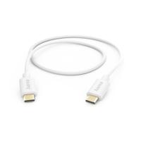 Hama Oplaadkabel, USB-C - USB-C, 1 m, wit