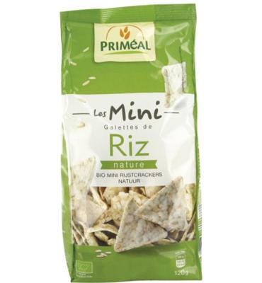 Primeal Bio Mini Rijstcrackers Naturel (120g) Primeal Bio Mini Rijstcrackers Naturel (120g)