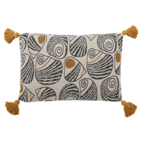 Bloomingville Kussen Geel Recycled