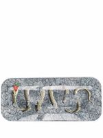 Fornasetti plateau Original Sin à imprimé peau de serpent - Gris