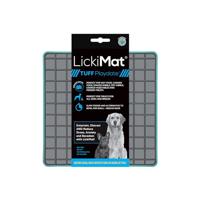 Lickimat Tuff, Heavy-Duty Playdate, Hond Slow Feeder Lick Mat, Verveling Angst Reducer; Perfect voor voedsel, traktaties, yoghurt of pindakaas, leuk alternatief voor een Slow Feed Dog Bowl, Turquoise