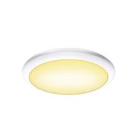 SLV wand- en plafondopbouwarmatuur RUBA 27 CW/verlichting voor wanden, wegen, tuinlamp, plafondspot / IP65 3000/4000K 12 W 960/1100 lm wit 120 graden