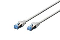 DIGITUS LAN kabel Cat 5e - 2m - CCA netwerkkabel met RJ45 - SF/UTP afgeschermd - Compatibel met Cat-6 & Cat-5 - Grijs