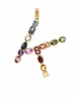 Dolce & Gabbana pendentif Rainbow Alaphabet K en or 18ct orné de pierres variées