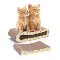 Nobleza Krabplank voor katten 2-in-1, kattenkrabplank met kattenmunt, recyclebaar kwaliteitskarton, krabpads, aan beide zijden verkrijgbaar