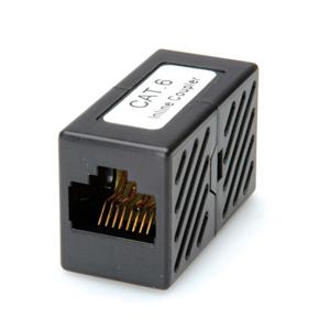 Roline RJ45-koppeling RJ45 Adapter CAT 6 Zwart