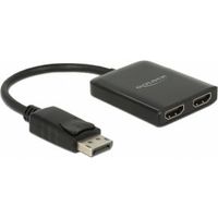 Delock 87720 DisplayPort 1.2-splitter 1 x DisplayPort in > 2 x HDMI uit 4K 30 Hz - thumbnail