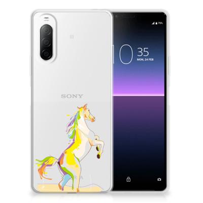 Sony Xperia 10 II Telefoonhoesje met Naam Horse Color