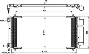 Condensor, airconditioning 35905