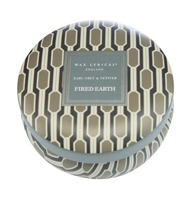 Wax Lyrical Fired Earth Candle Tin Earl Grey & Vetivert Wax Lyrical Fired Earth Candle Tin Earl Grey & Vetivert