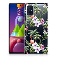 Samsung Galaxy M51 TPU Hoesje Flamingo Palms