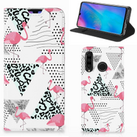 Huawei P30 Lite New Edition Hoesje maken Flamingo Triangle