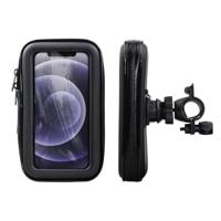 Shop4 - iPhone 12 Fietshouder Stuur Spatwaterdicht Zwart