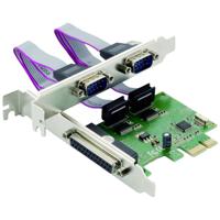 Conceptronic SPC01G 1 + 2 poorten Seriële/parallelle interfacekaart PCI-Express, Parallel (IEEE 1284), Serieel (9-pol.) PCIe