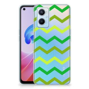 OPPO A96 | OPPO A76 TPU bumper Zigzag Groen