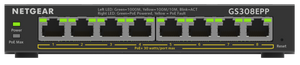 Netgear GS308EPP Managed L2/L3 Gigabit Ethernet (10/100/1000) Zwart Power over Ethernet (PoE)