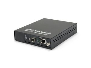 LevelOne GVM-1000 netwerk media converter 1000 Mbit/s Zwart