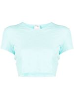 CHANEL Pre-Owned t-shirt crop à logo CC (1997) - Bleu - thumbnail