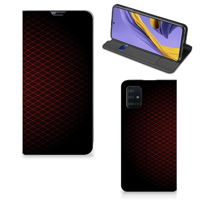 Samsung Galaxy A51 Hoesje met Magneet Geruit Rood