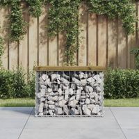 Tuinbank schanskorfontwerp 63x31,5x42 cm gempregneerd hout