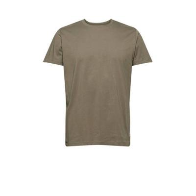 ESPRIT Men Casual T-shirt van biologisch katoen donker kaki