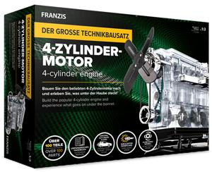 Franzis 4-Cilinder motor modelbouw Schaal 1:3