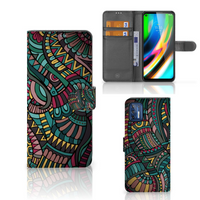 Motorola Moto G9 Plus Telefoon Hoesje Aztec - thumbnail