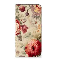 Smart Cover voor Samsung Galaxy A55 Bloemen - thumbnail