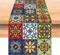 13*72 Table Cloth Mexican Art Table Tarps Party Decorations - thumbnail